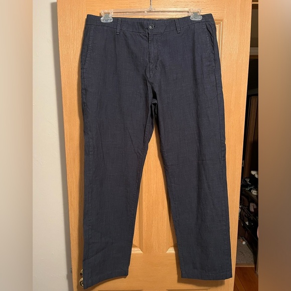 Men’s Calvin Klein Slim Fit Stretch Navy Dress Pants - Picture 1 of 11
